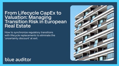 From Lifecycle CapEx to Valuation: Managing Transition Risk in European Real Estate