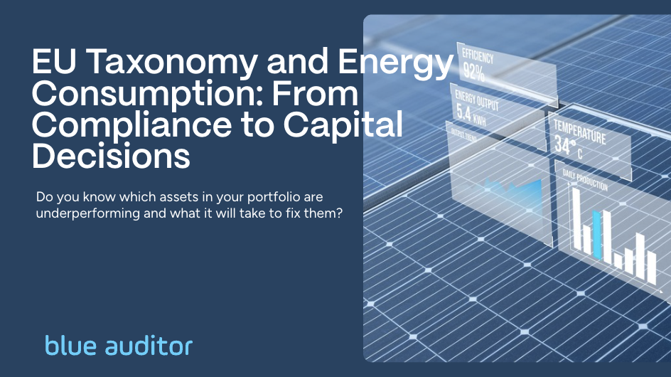EU Taxonomy and Energy Consumption: From Compliance to Capital Decisions