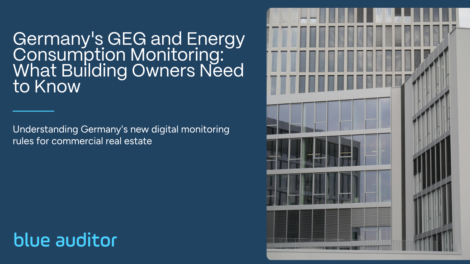 Germany's GEG and Energy Consumption Monitoring: What Building Owners Need to Know